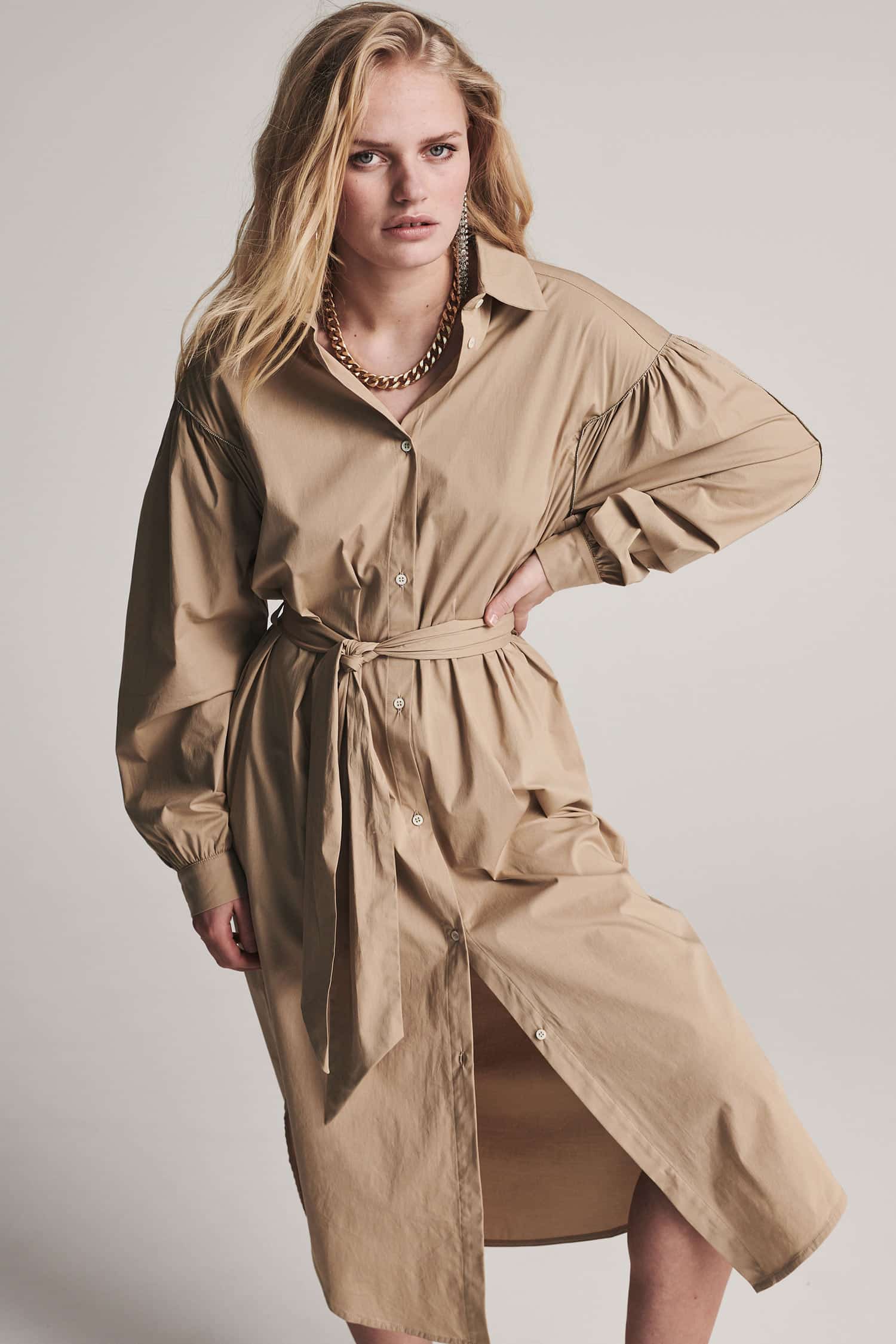 zuurgraad Aziatisch Vlieger Margareta Concept Store | Donao Cotton Poplin Dress Camel