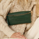 Coachella Forest Green Braided Belt Bag