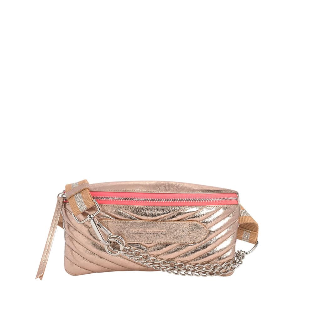 Coachella Gold Quilted Belt Bag